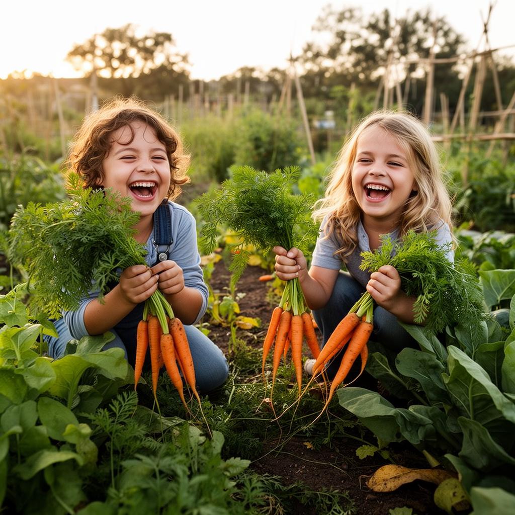 Children harvesting