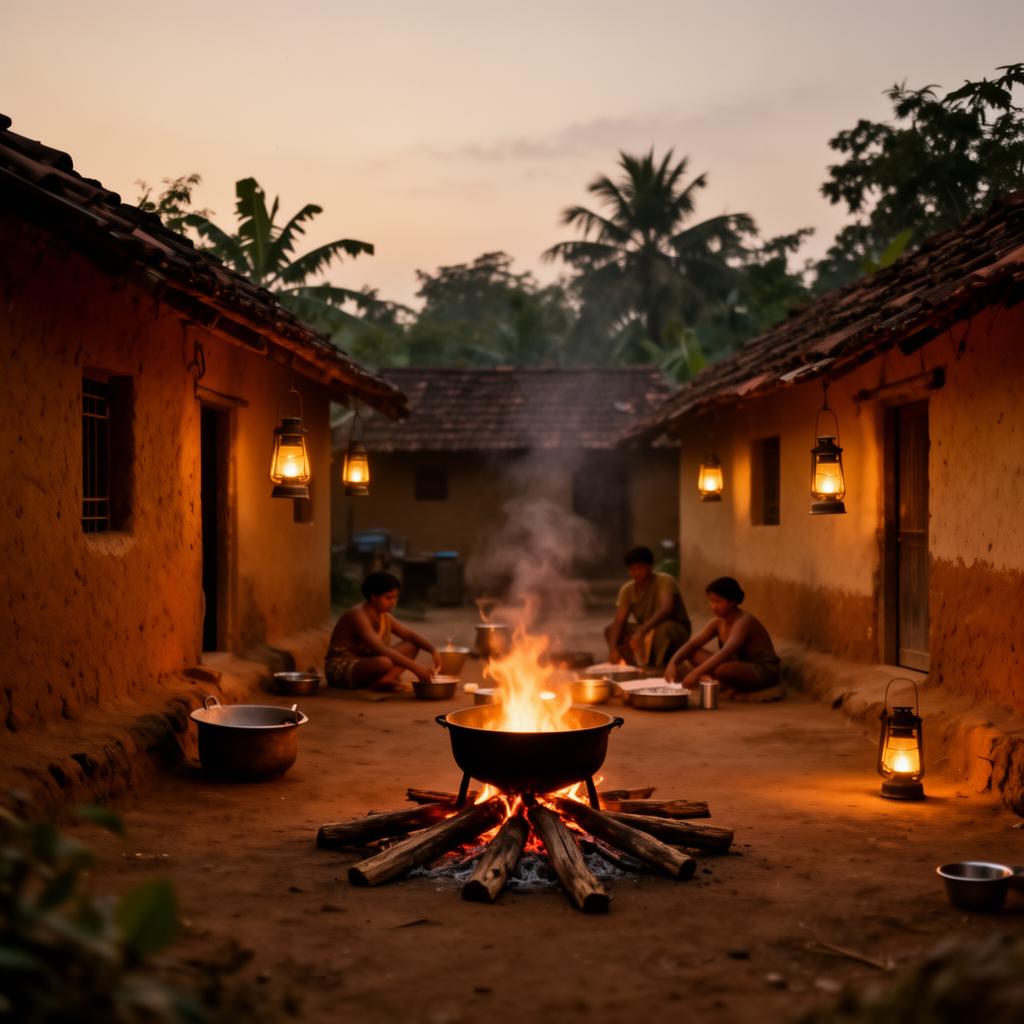 Village courtyard